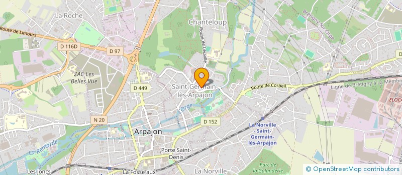localisation de l'entreprise ASSOCIATION GERMINOISE DES PARENTS D ELEVES à SAINT-GERMAIN-LES-ARPAJON
