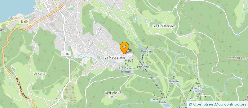 localisation de l'entreprise ASSOCIATION GEROMOISE DES LOISIRS, D'INITIATIVES, DES SPORTS ET DES SPECTACLES  GERARDMER