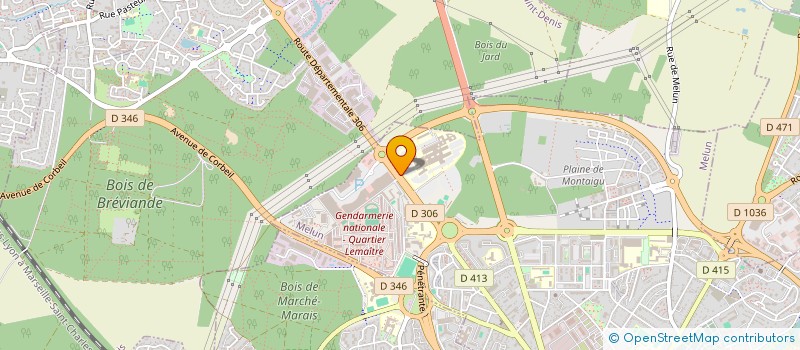 localisation de l'entreprise ASSOCIATION GERONTOLOGIQUE SUD 77 à MELUN