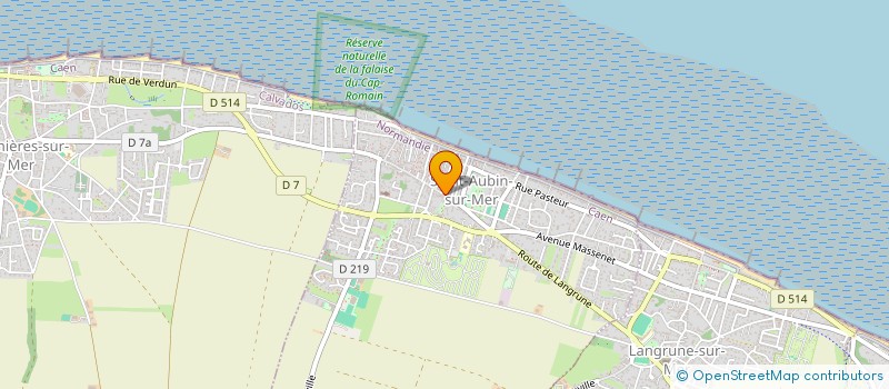 localisation de l'entreprise ASSOCIATION GESTION BIBLIOTHEQUE MUNICIPALE DE ST AUBIN SUR MER  SAINT-AUBIN-SUR-MER