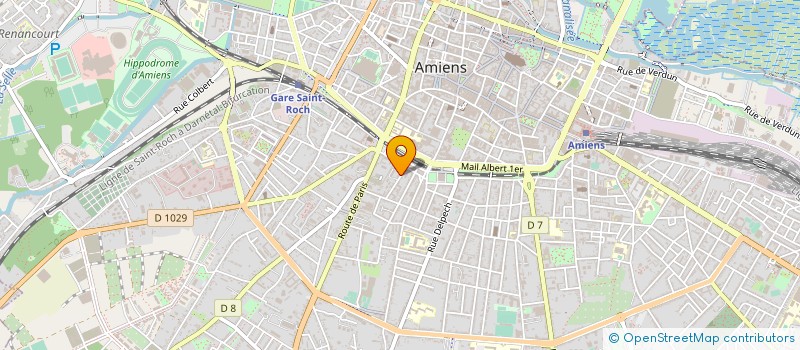 localisation de l'entreprise ASSOCIATION GESTION CENTRE VACANCES PTT  AMIENS