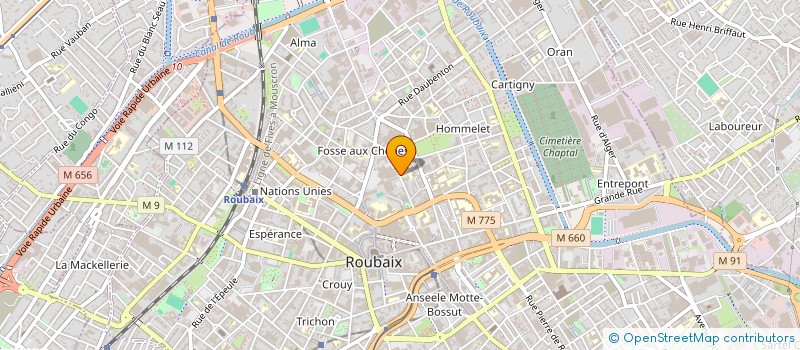 localisation de l'entreprise ASSOCIATION GESTION COLLEGE STE MARIE  ROUBAIX