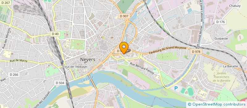 localisation de l'entreprise ASSOCIATION GESTION COMPTABILITE NIEVRE à NEVERS