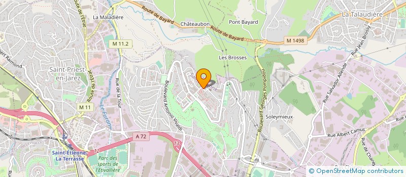 localisation de l'entreprise ASSOCIATION GESTION DE L'ENSEMBLE FORUM à SAINT-ETIENNE