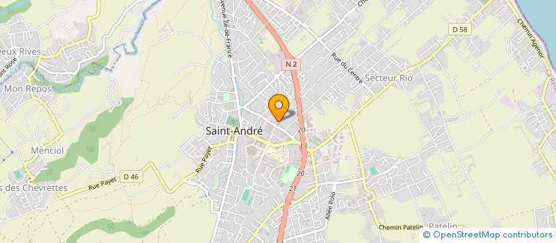 localisation de l'entreprise ASSOCIATION GESTION ECOLE DE MUSIQUE CULTURES DE SAINT ANDRE à SAINT-ANDRE