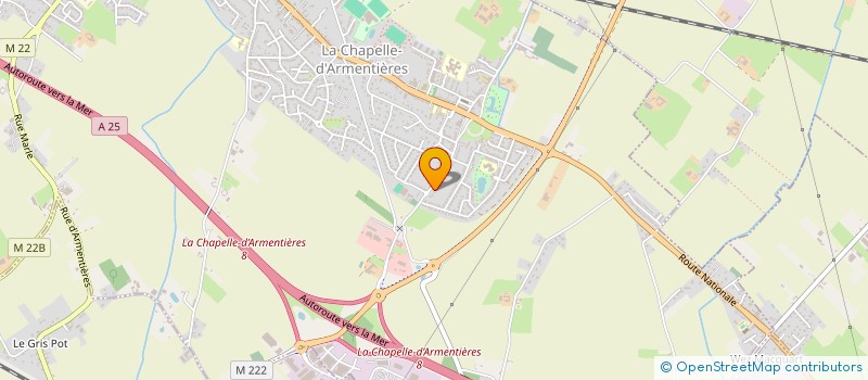 localisation de l'entreprise ASSOCIATION GESTION ECONOMIE RURALE NORD à LA CHAPELLE-D'ARMENTIERES