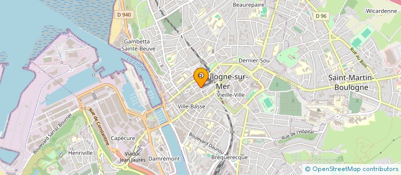 localisation de l'entreprise ASSOCIATION GESTION ET COMPTABILITE à BOULOGNE-SUR-MER