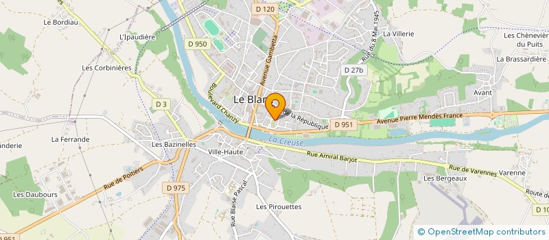localisation de l'entreprise ASSOCIATION GESTION LOGEMENT TROIS ROUES à LE BLANC