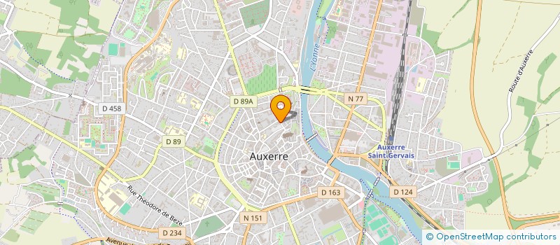 localisation de l'entreprise ASSOCIATION GESTION MAISONS D'ENFANTS à AUXERRE