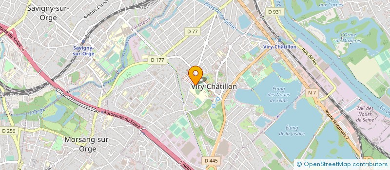 localisation de l'entreprise ASSOCIATION GESTION ST LOUIS à VIRY-CHATILLON