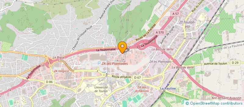 localisation de l'entreprise ASSOCIATION GESTIONNAIRE DE LA BRANCHE DE LIONS CLUB DE HYERES ILES D'OR LA GARDE à LA GARDE