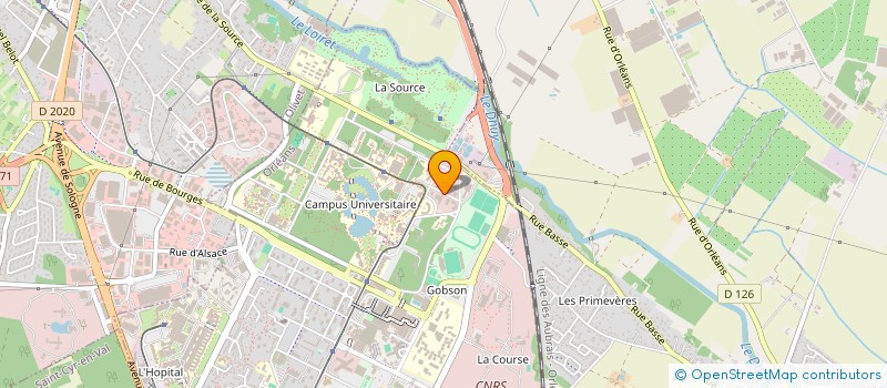 localisation de l'entreprise ASSOCIATION GESTIONNAIRE DU CFA DES UNIVERSITES CENTRE-VAL DE LOIRE à ORLEANS