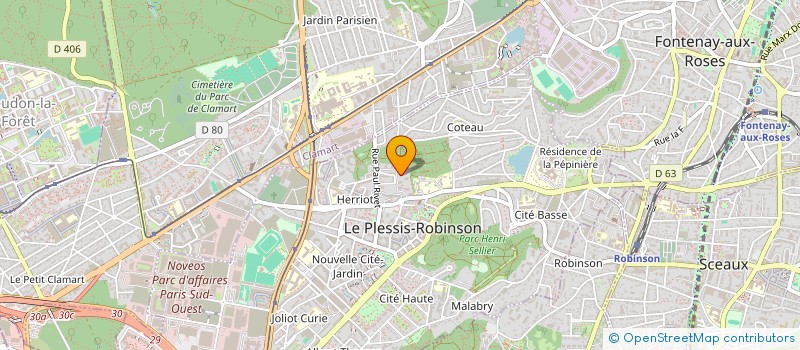 localisation de l'entreprise ASSOCIATION GHANIA GATER  LE PLESSIS-ROBINSON