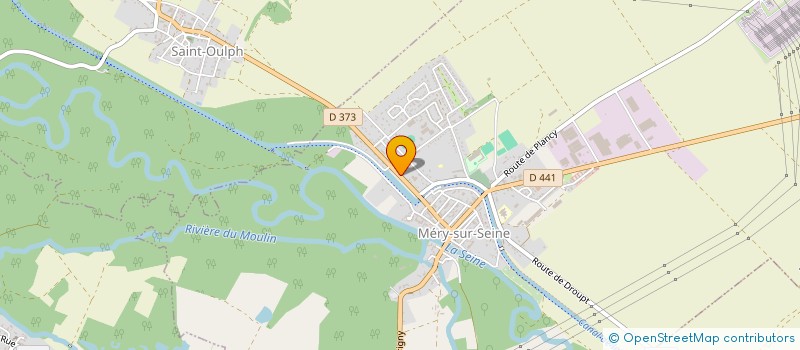 localisation de l'entreprise ASSOCIATION GITE LOISIRS MERY  MERY-SUR-SEINE