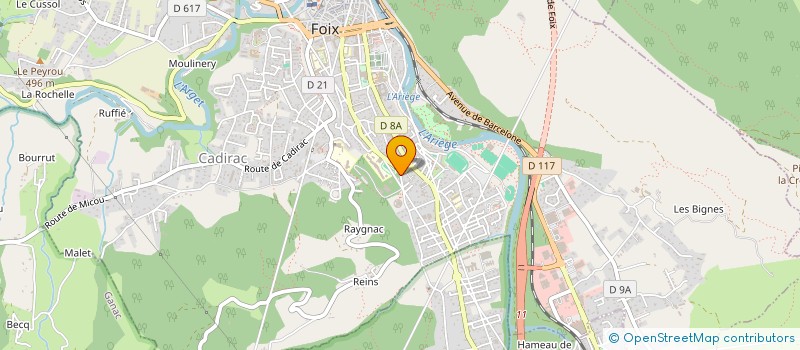localisation de l'entreprise ASSOCIATION GITES DE FRANCE ARIEGE à FOIX