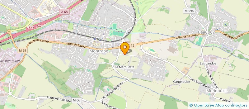 localisation de l'entreprise ASSOCIATION GLF  MONTRABE