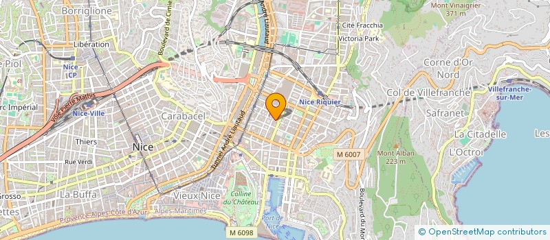 localisation de l'entreprise ASSOCIATION GLISSE D'AZUR FSGT à NICE