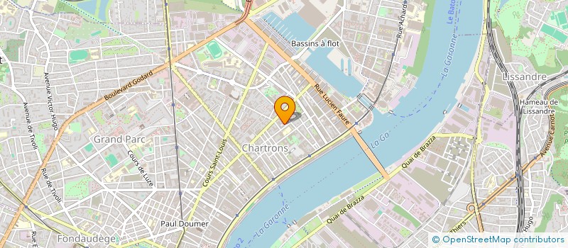 localisation de l'entreprise ASSOCIATION GLOB TROTTER  BORDEAUX