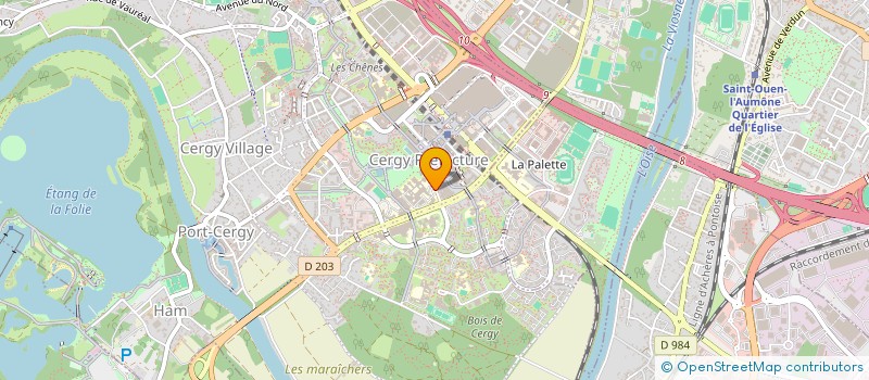 localisation de l'entreprise ASSOCIATION GLOBAL ESSEC LUXURY  CERGY