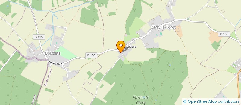 localisation de l'entreprise ASSOCIATION GLOBAL FIVE  CIVRY-LA-FORET