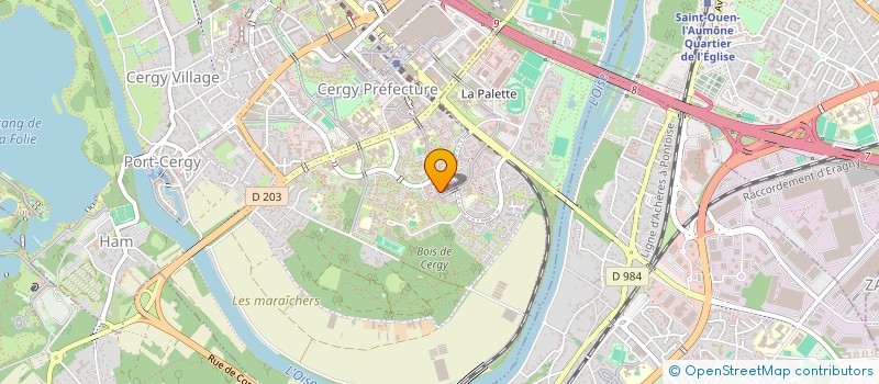 localisation de l'entreprise ASSOCIATION GLOBE CROQUEURS  CERGY