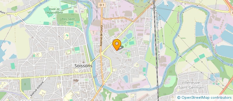 localisation de l'entreprise ASSOCIATION GLOBULES  SOISSONS