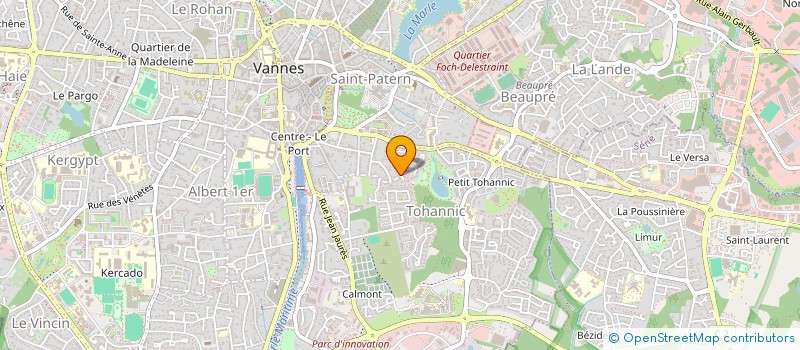 localisation de l'entreprise ASSOCIATION GLOCOSO CHOEUR DE CHAMBRE  VANNES