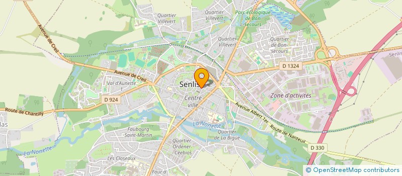 localisation de l'entreprise ASSOCIATION GO 'ELAN  SENLIS