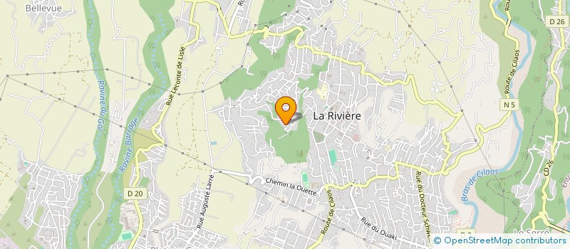 localisation de l'entreprise ASSOCIATION GOL LES HAUTS AMENAGEMENT ET PROPRETE à SAINT-LOUIS