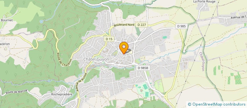 localisation de l'entreprise ASSOCIATION GONG à CHATEL-GUYON