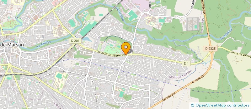 localisation de l'entreprise ASSOCIATION GOSPEL ON THE MOUN  MONT-DE-MARSAN