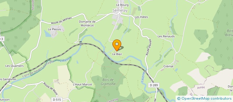 localisation de l'entreprise ASSOCIATION GOURMETS ET GOURMANDS à SEMELAY
