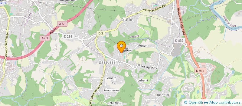 localisation de l'entreprise ASSOCIATION GOXOAN à BASSUSSARRY