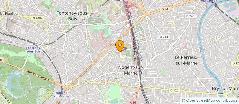 localisation de l'entreprise ASSOCIATION GRAFIT & PINSO  NOGENT-SUR-MARNE