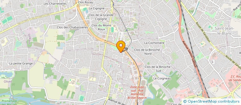 localisation de l'entreprise ASSOCIATION GRAINES DE SCENE  ORLEANS