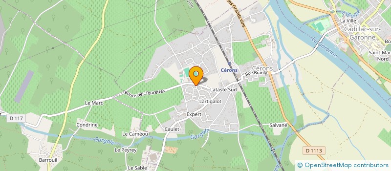 localisation de l'entreprise ASSOCIATION GRAINES DE SERENITE  CERONS