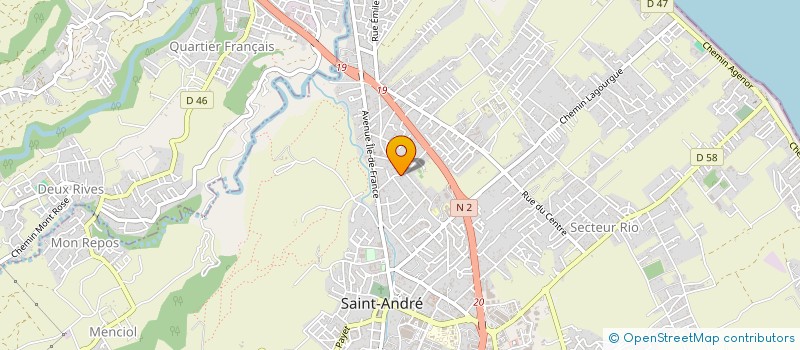 localisation de l'entreprise ASSOCIATION GRAMOUNES à SAINT-ANDRE