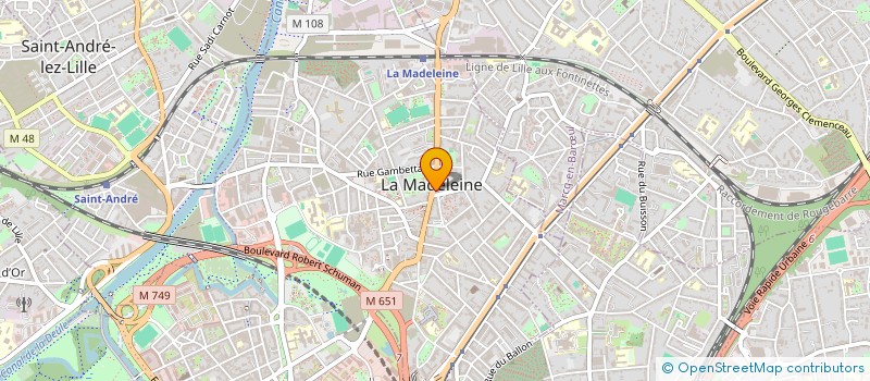 localisation de l'entreprise ASSOCIATION GRAND BOULEVARD 2009 à LA MADELEINE