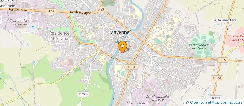 localisation de l'entreprise ASSOCIATION GRAND HOTEL à MAYENNE