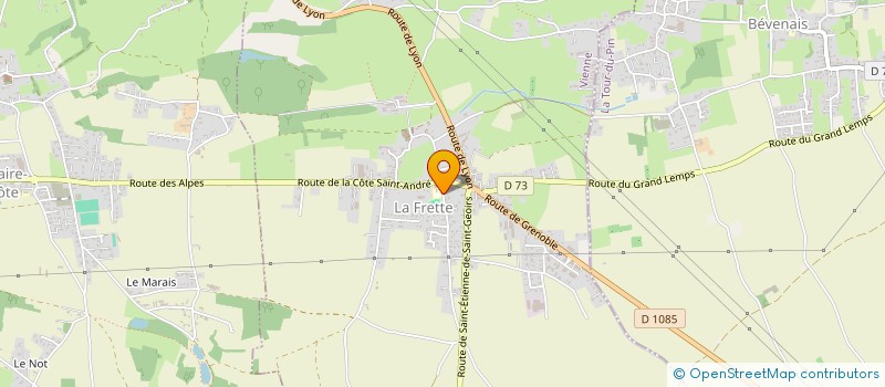 localisation de l'entreprise ASSOCIATION GRANDIR ET S'EPANOUIR à LA FRETTE