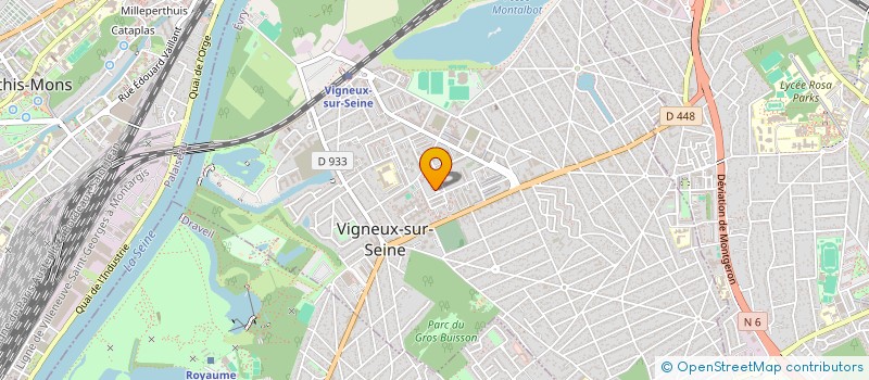 localisation de l'entreprise ASSOCIATION GRAPPLING VIGNRUX  VIGNEUX-SUR-SEINE