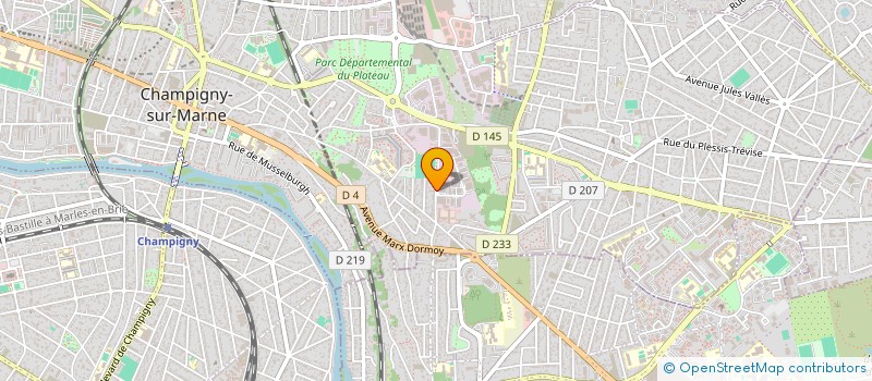 localisation de l'entreprise ASSOCIATION GRAVES à CHAMPIGNY-SUR-MARNE