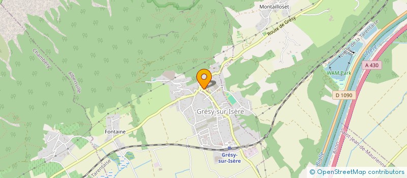 localisation de l'entreprise ASSOCIATION GRESY - ACTION CULTURELLE  GRESY-SUR-ISERE