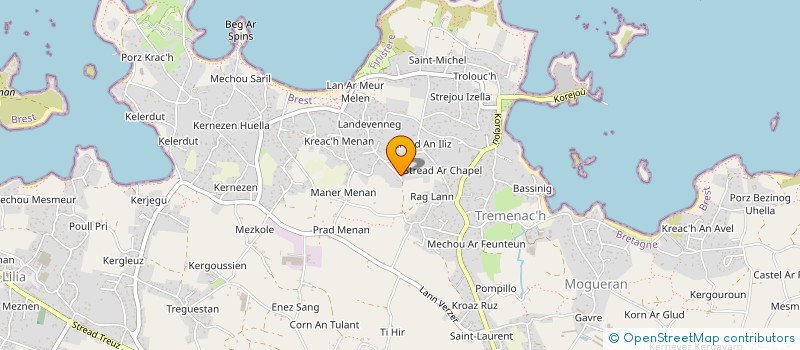 localisation de l'entreprise ASSOCIATION GRIBOUILLE à PLOUGUERNEAU