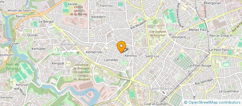 localisation de l'entreprise ASSOCIATION GRIFFA GRIFFU  BREST