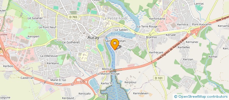 localisation de l'entreprise ASSOCIATION GROSSE CAISSE à AURAY