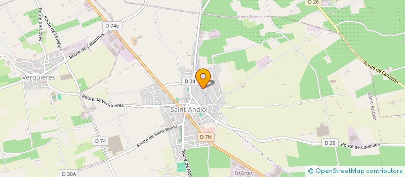 localisation de l'entreprise ASSOCIATION GROUPE-ALPHA PAINTBALL  SAINT-ANDIOL