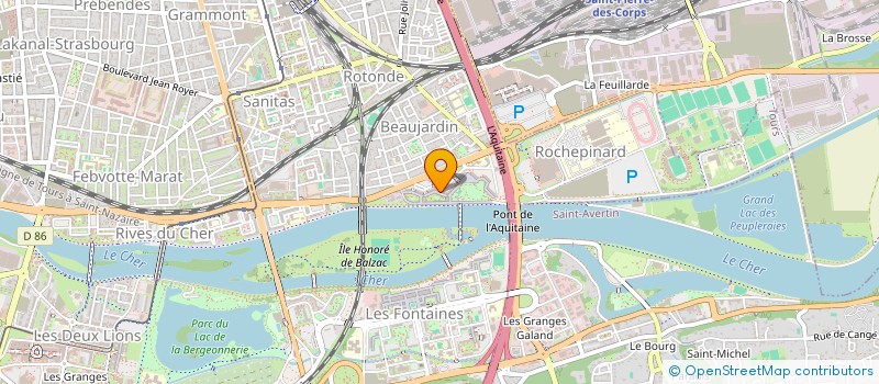 localisation de l'entreprise ASSOCIATION GROUPE EN FONCTION  TOURS