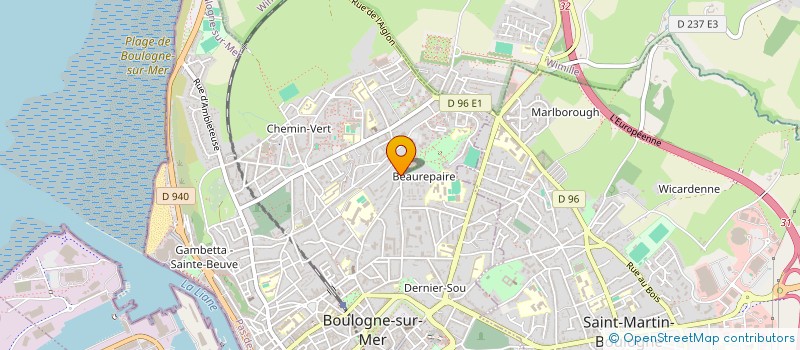localisation de l'entreprise ASSOCIATION GROUPE HOUZEL à BOULOGNE-SUR-MER