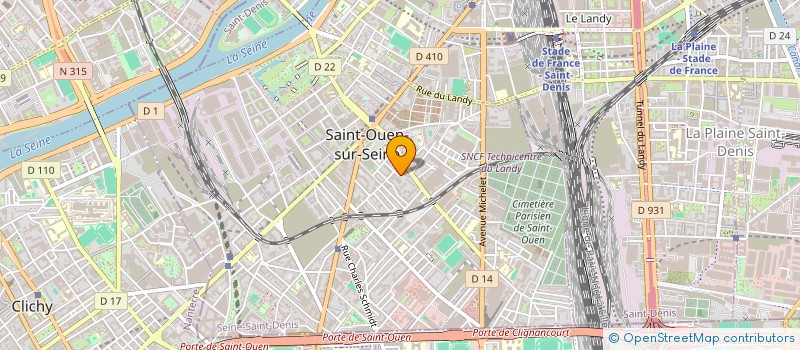 localisation de l'entreprise ASSOCIATION GROUPE VIDEO DE L'UNION à SAINT-OUEN-SUR-SEINE